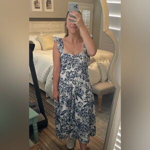 Abercrombie Blue and White Dress